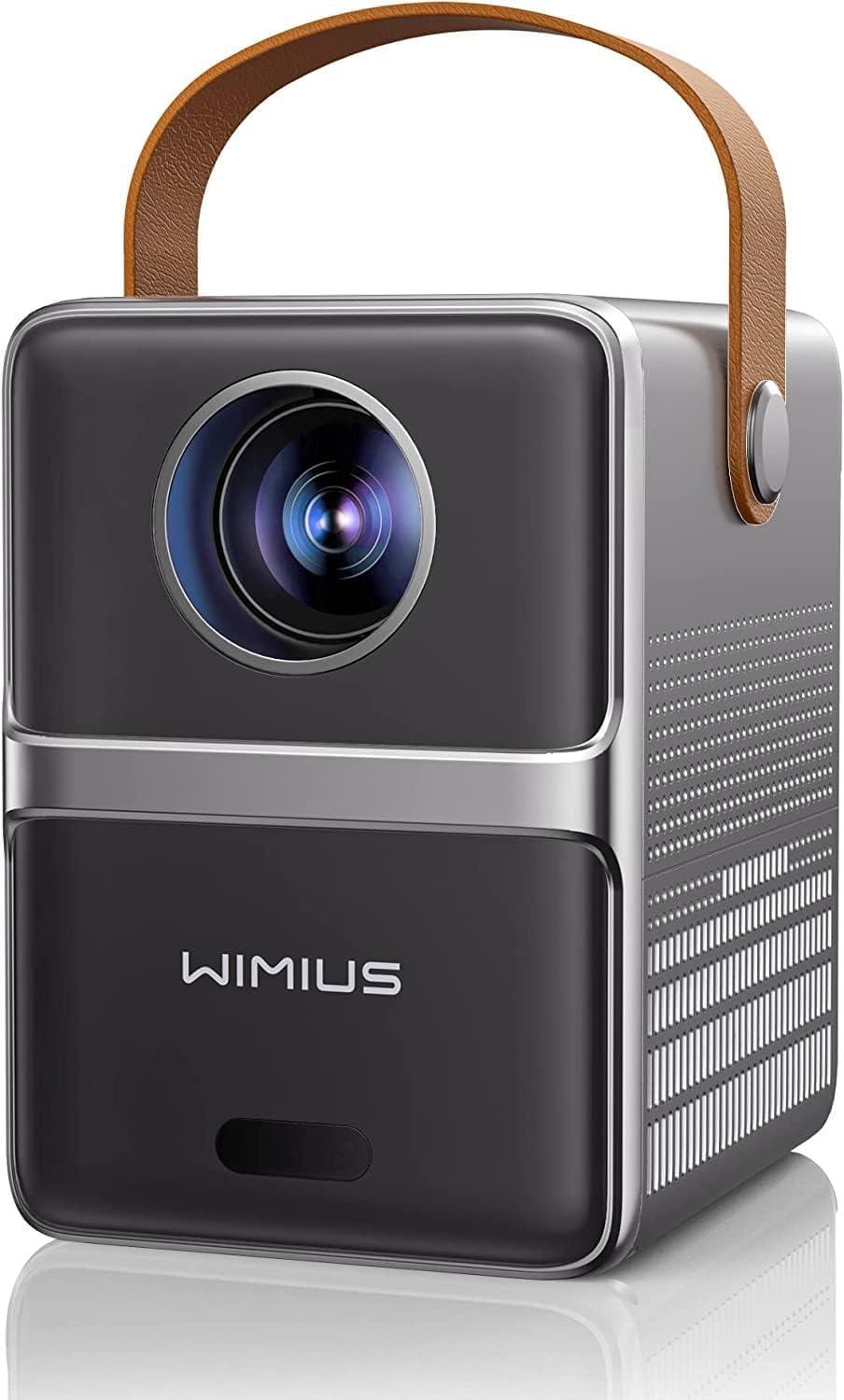 [Electric Focus] Mini Projector with 5GWiFi and Bluetooth, WIMIUS 1080P Outdoor Projector, Portable Movie Projector, 300" Screen, Compatible with iOS/Android/TV Stick/HDMI/PS5