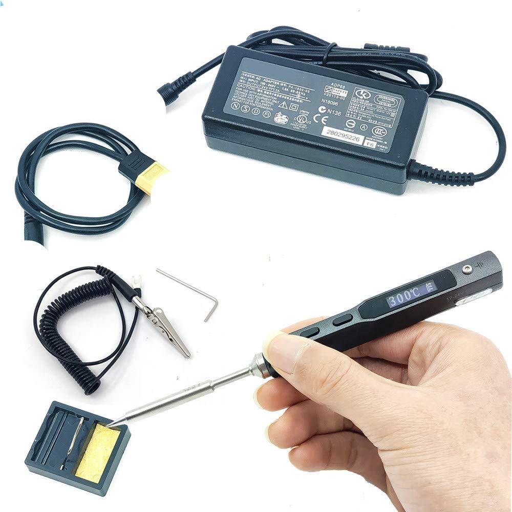 Electric Soldering Iron 65w Mini Electric Soldering Iron Station Kit Digital OLED Display Adjustable Temperature with Solder Tip 24v Power Supply