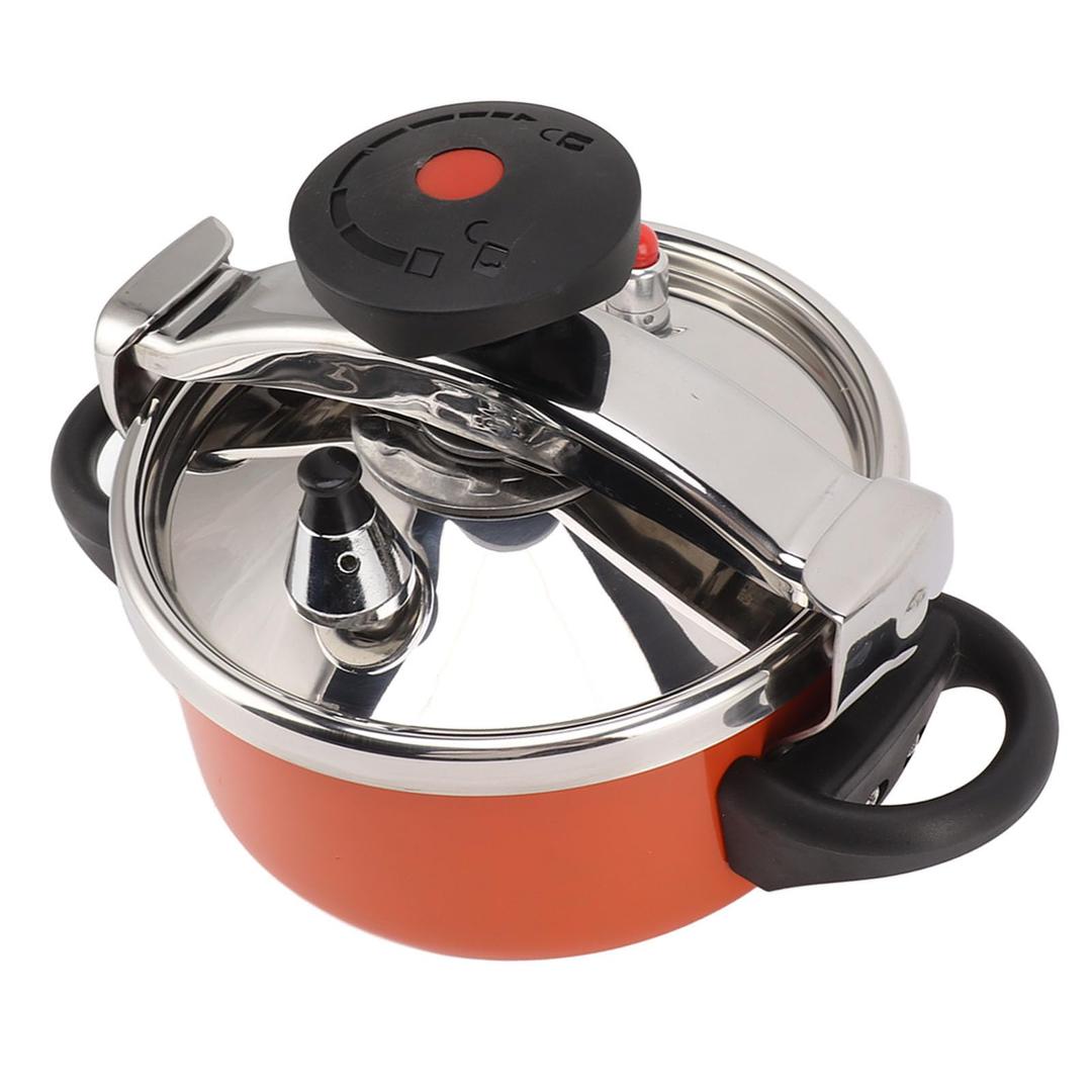 2L Stainless Steel Mini Pressure Cooker, Faster and Softer, Safety and Explosion Protection, Multi Functional Design, No Air Leakage, for Gas Stoves, Induction Stoves