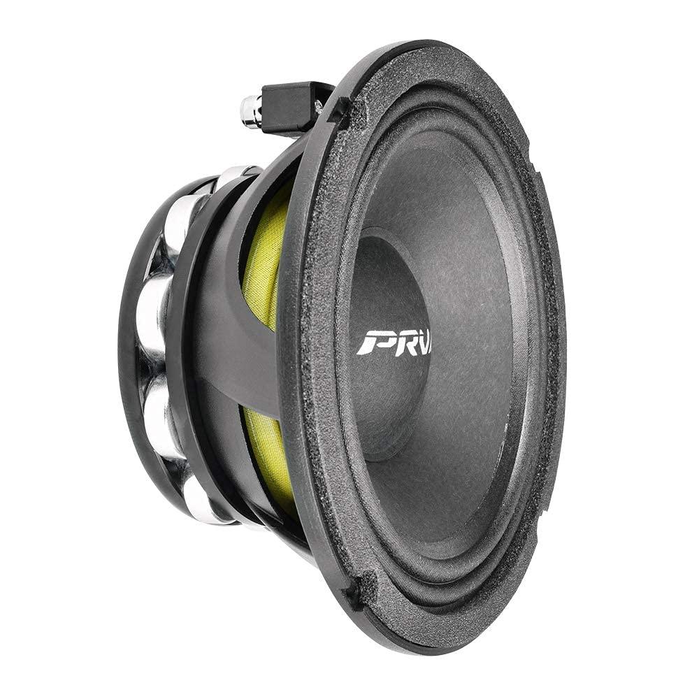 PRV AUDIO6.5 Inch Midrange Speaker 6MR500-NDY-4 500 Watts 4 Ohm Neodymium Magnet, High Output Loudspeaker for Car Audio & Motorcycle (Single)