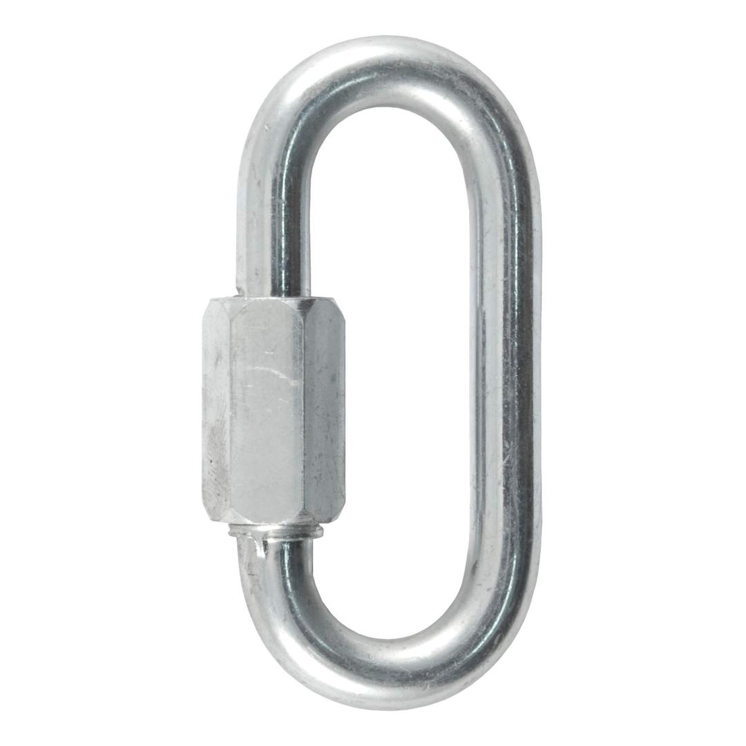 CURT82900 Threaded Quick Link Trailer Safety Chain Hook Carabiner Clip, 5/16-Inch Diameter, 8,800 lbs Break Strength