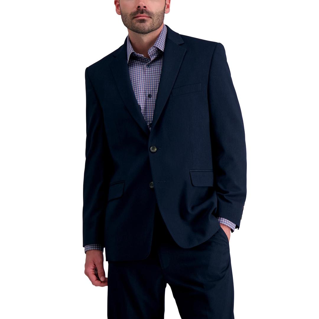 HaggarMen's Premium Stretch Classic Fit Subtle Pattern Suit Separates Pants & Jackets