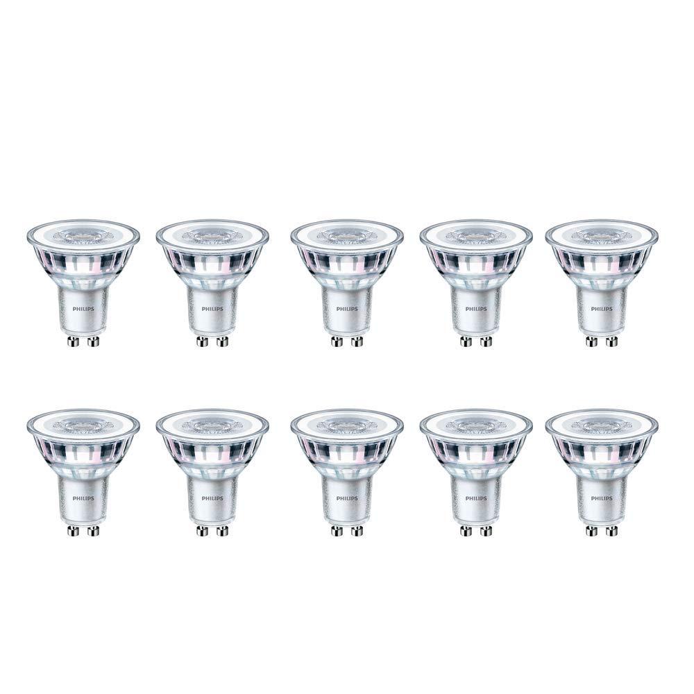 10 Pack x Philips CorePro LED Spot 4.6W (50W) GU10 Lamp 4000k Cool White 390 Lumen 15000 Hours 36° Beam - 929001218202