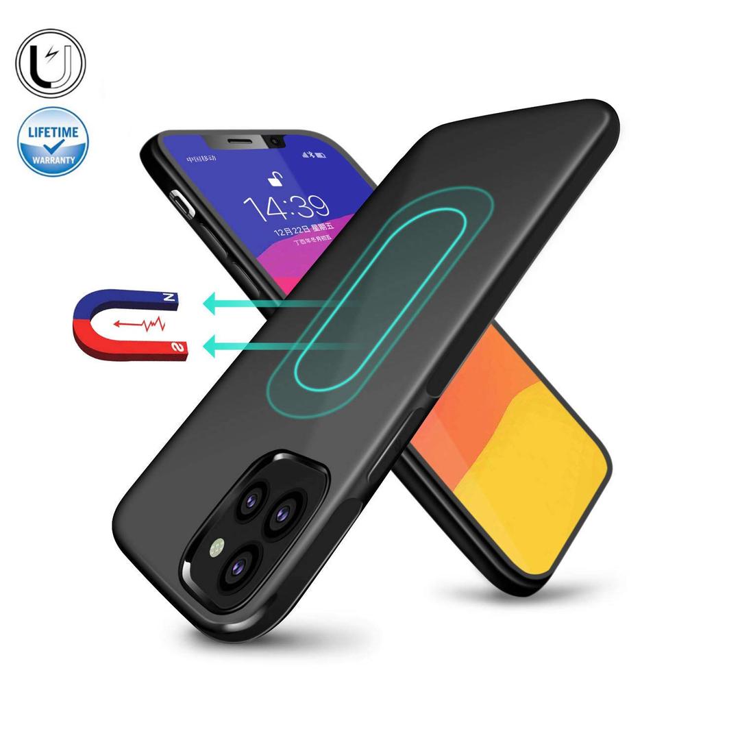 ESTPEAK Compatible with iPhone 11 Pro Magnetic Case 2019,[Invisible Built-in Metal Plate] Ultra Thin Support Magnetic Car Mount,Drop Protection Soft TPU Anti-Scratch Protective Phone Case