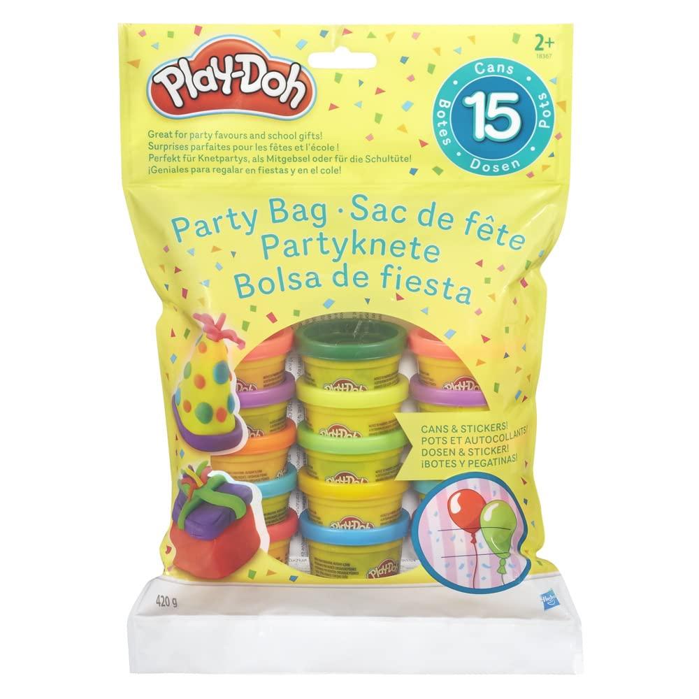 Play-DohParty Bag, 15 Mini Cans for Kids Party Favors, Classroom Prizes, Toys for 2 Year Olds and Up, Play Doh 1 Ounce Each; Art & Craft Toys For Kids, Great Gift For Boys & Girls