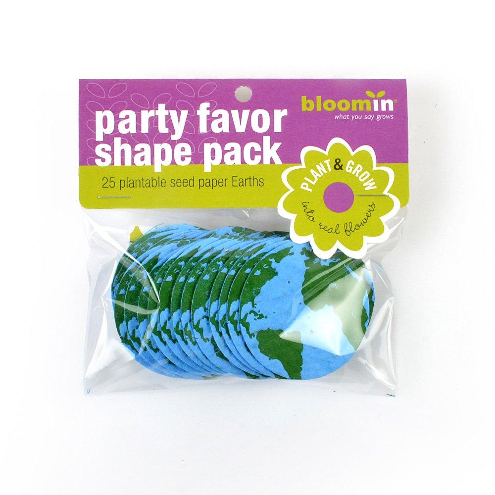 Bloomin Seed Paper Shapes Packs - Earth Shapes - 25 Shapes Per Pack - 2.1 {Blue Green} by Bloomin