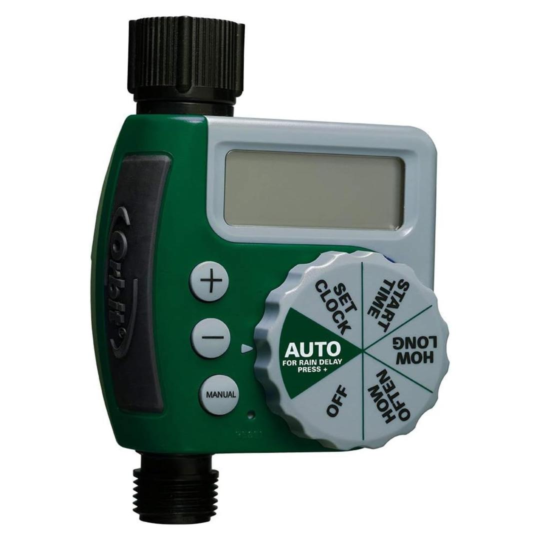 Orbit 62061Z Single-Outlet Hose Watering Timer, 1 Outlet, Green