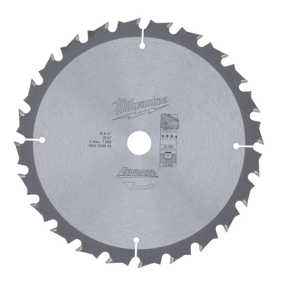 Milwaukee Cordless Circular Saw Blade 165mm 24T 15.8mm