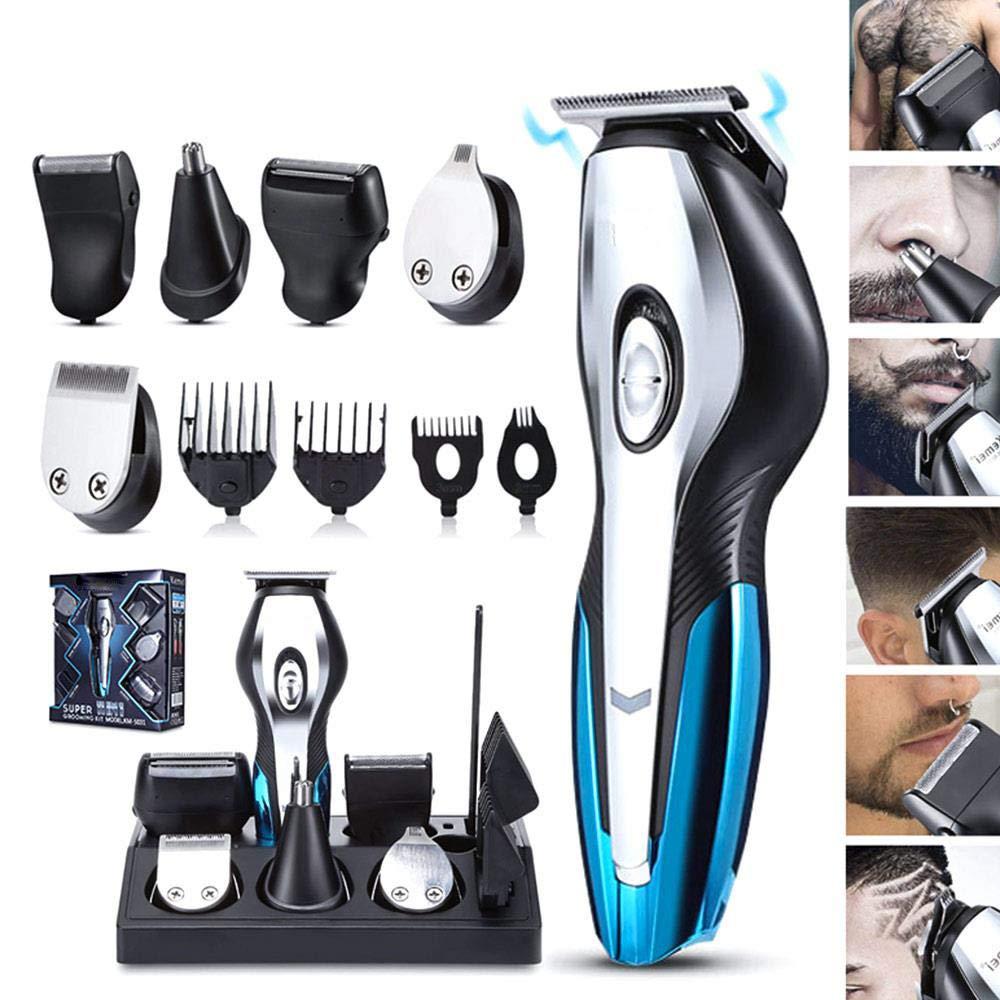 USB Charging Multi-Function Beard Trimmer Mens Hair Clipper Mustache Trimmer Shaver Body Groomer Nose Trimmer Electric…