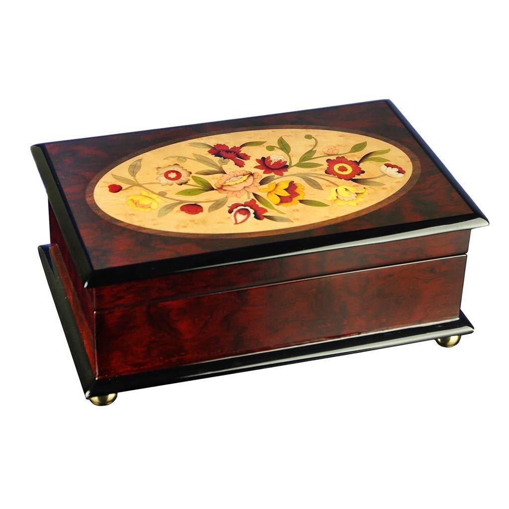 The San Francisco Music Box CompanyClassic Floral Musical Wooden Jewelry Box