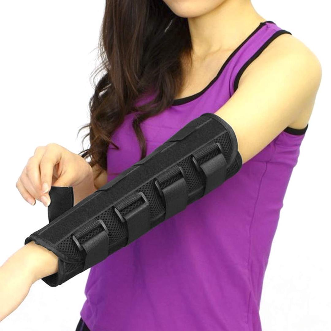 Adult Kid Elbow Brace Splint Cubital Tunnel Syndrome Adjustable Elbow Support Brace Fracture Immobilizer Protector Tennis Arm Stabilizer Night Sleep Elbow Arthritis Tendonitis Pain Relief Splint Wrap