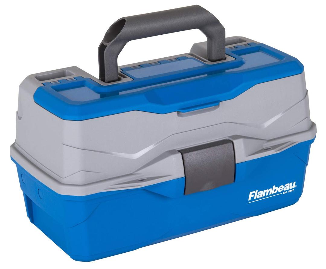 Flambeau Outdoors 6382Tb 2-Tray - Classic Tray Tackle Box Blue/Gray