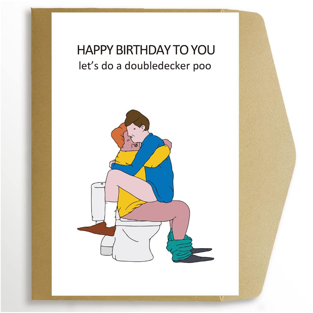 Funny Birthday Card for Him Her, Hilarious Birthday Card for Friends, Obscure Humor Birthday Card for Brother Sister