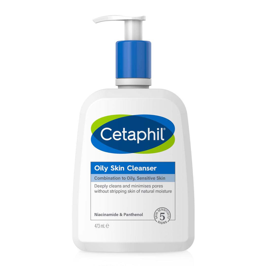 Cetaphil Oily Skin Cleanser, Face & Body Wash for Men & Women, Combination to Oily and Sensitive Skin, Unscented, 236ml