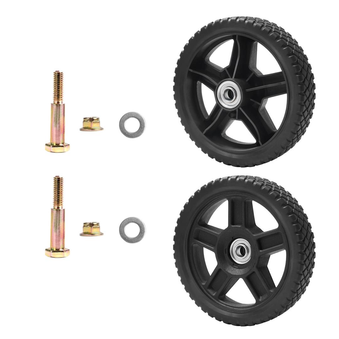 Parts Camp Lawn Mower Wheel kits 7 inch Wheels for Push Mower(Set of 2)