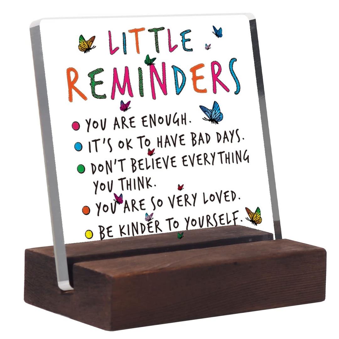 Cheer Up Gifts For Best Friend, Encouragement Signs For Women -Clear Acrylic Desk Decorative Sign For Home Office