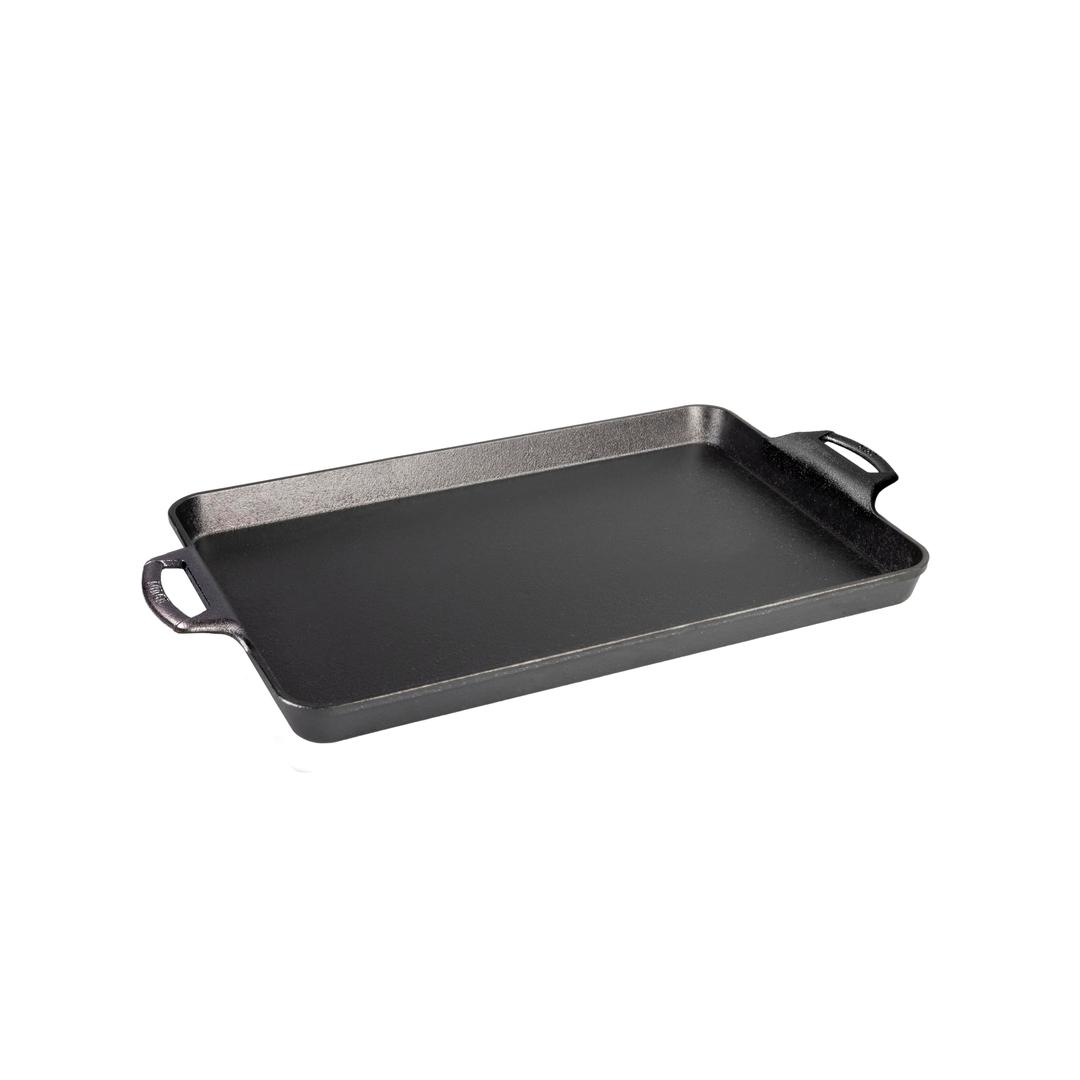 Lodge15.5"x10.5" Cast Iron Baking Pan, Black