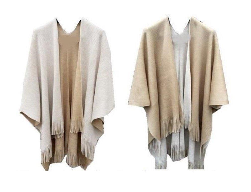 L&C®New Women Lady Wrap Shawl Cape Poncho Scarf Knit Tassel