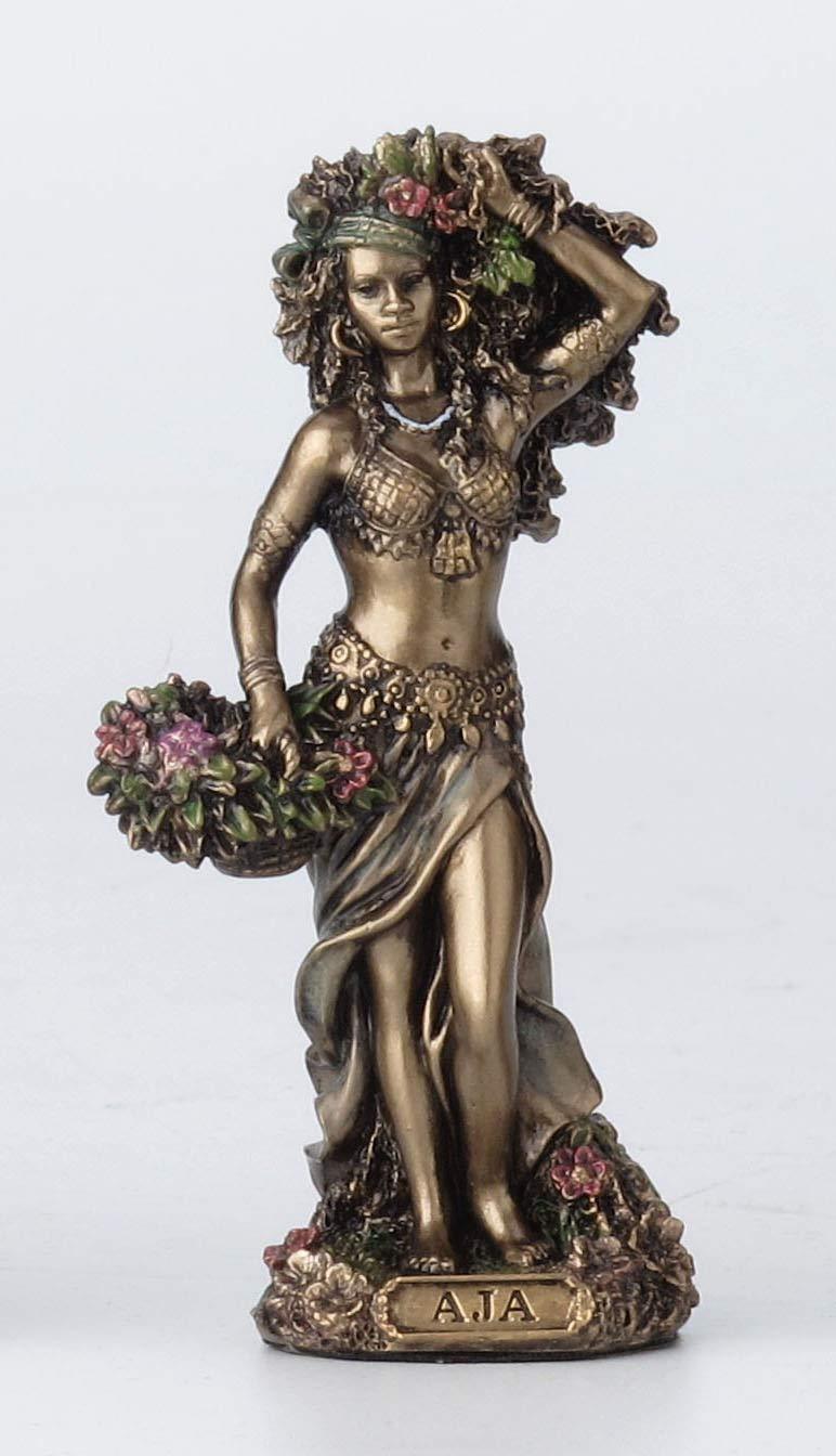 Veronese Design 3 3/4" Aja Santeria Orisha of Forest and Herbs Resin Figurine Hand Painted Bronze Finish