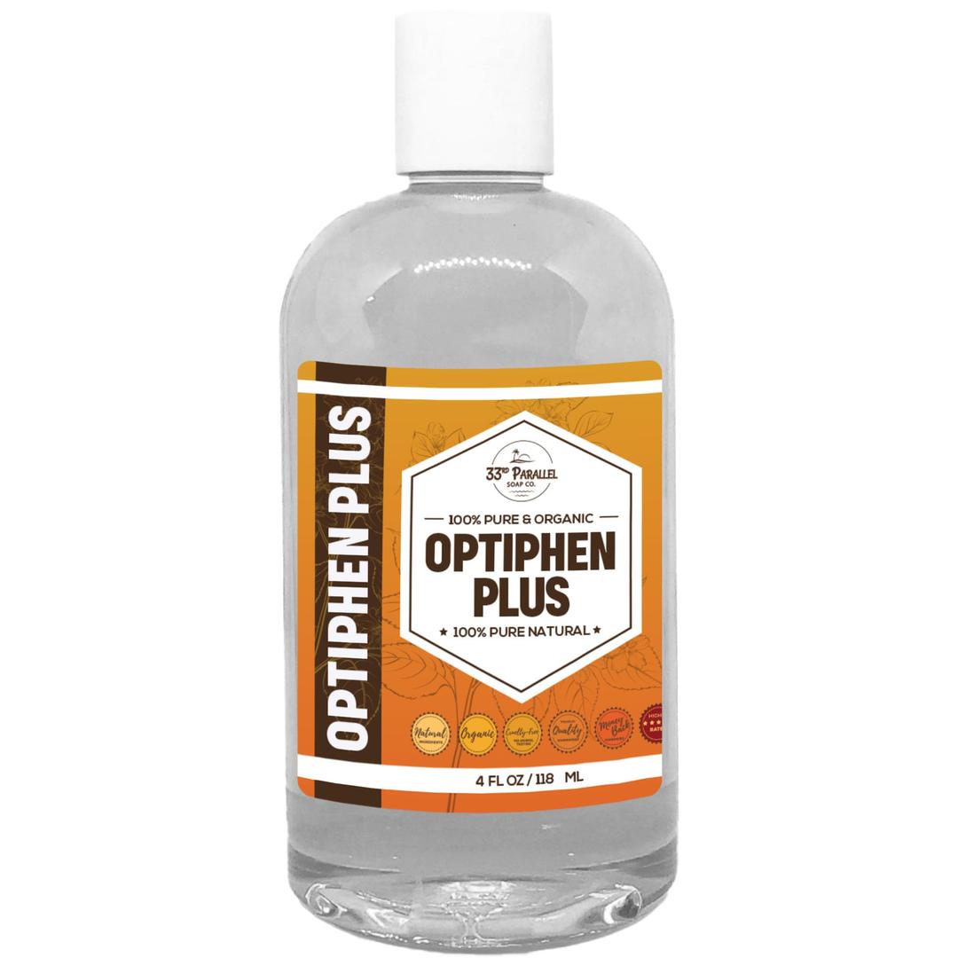 OPTIPHEN Plus Natural Preservative (4 oz) Paraben-Free; Formaldehyde-Free; Water & Oil Soluble | Suitable for Soap Making, Lotions, Conditioners, Creams & More | Keeps Products Fresh/Safe | 4 Ounces