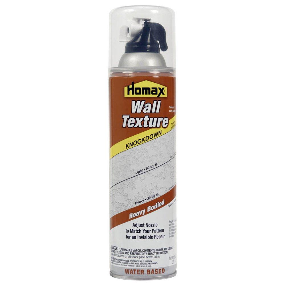 Homax41072040655 Aerosol Wall Texture, Knockdown, Water Based, 20 oz, White