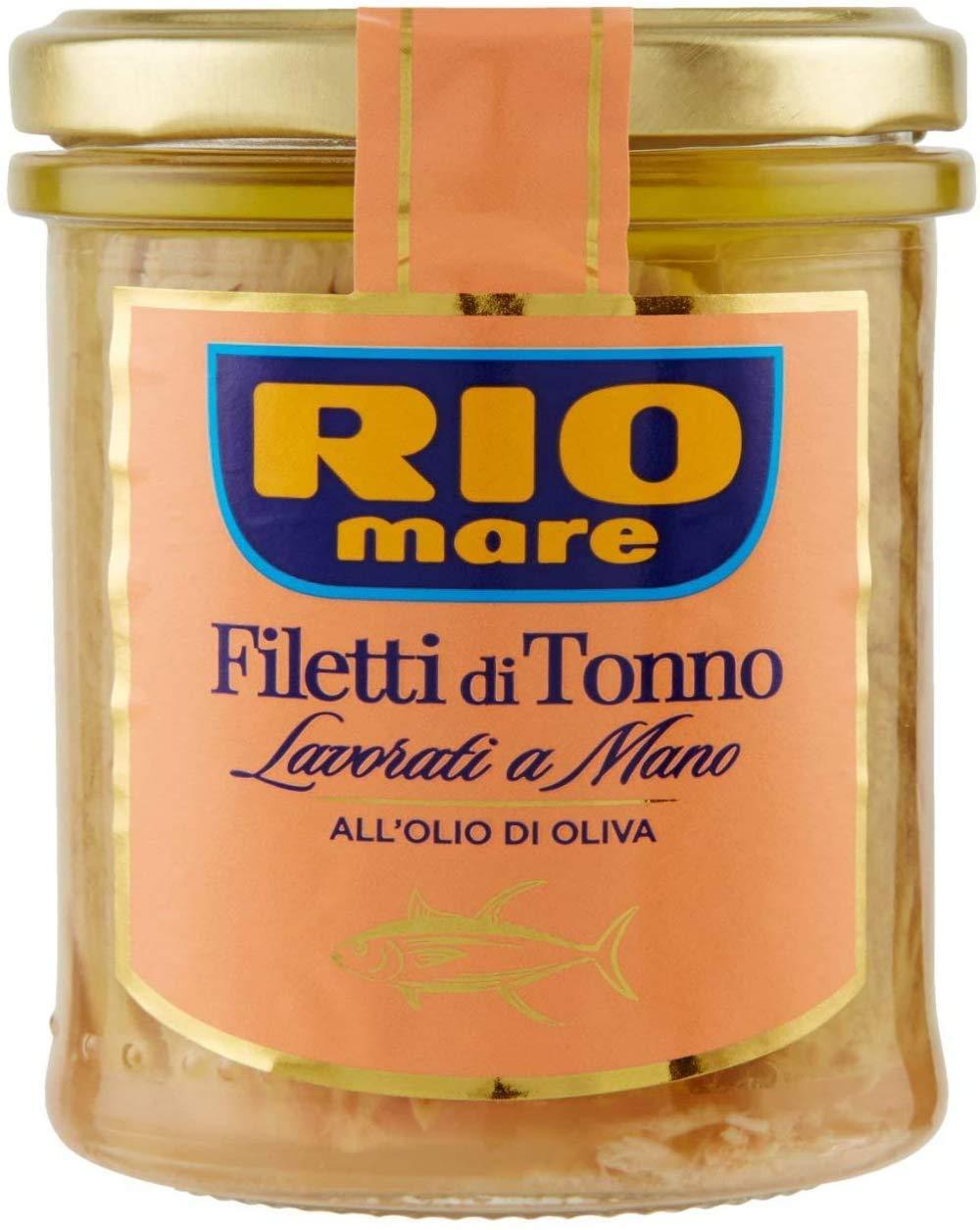 Rio Mare Fillet Tuna Fish Yellowfin Tuna in Olive Oil Jar 180g 6.34oz