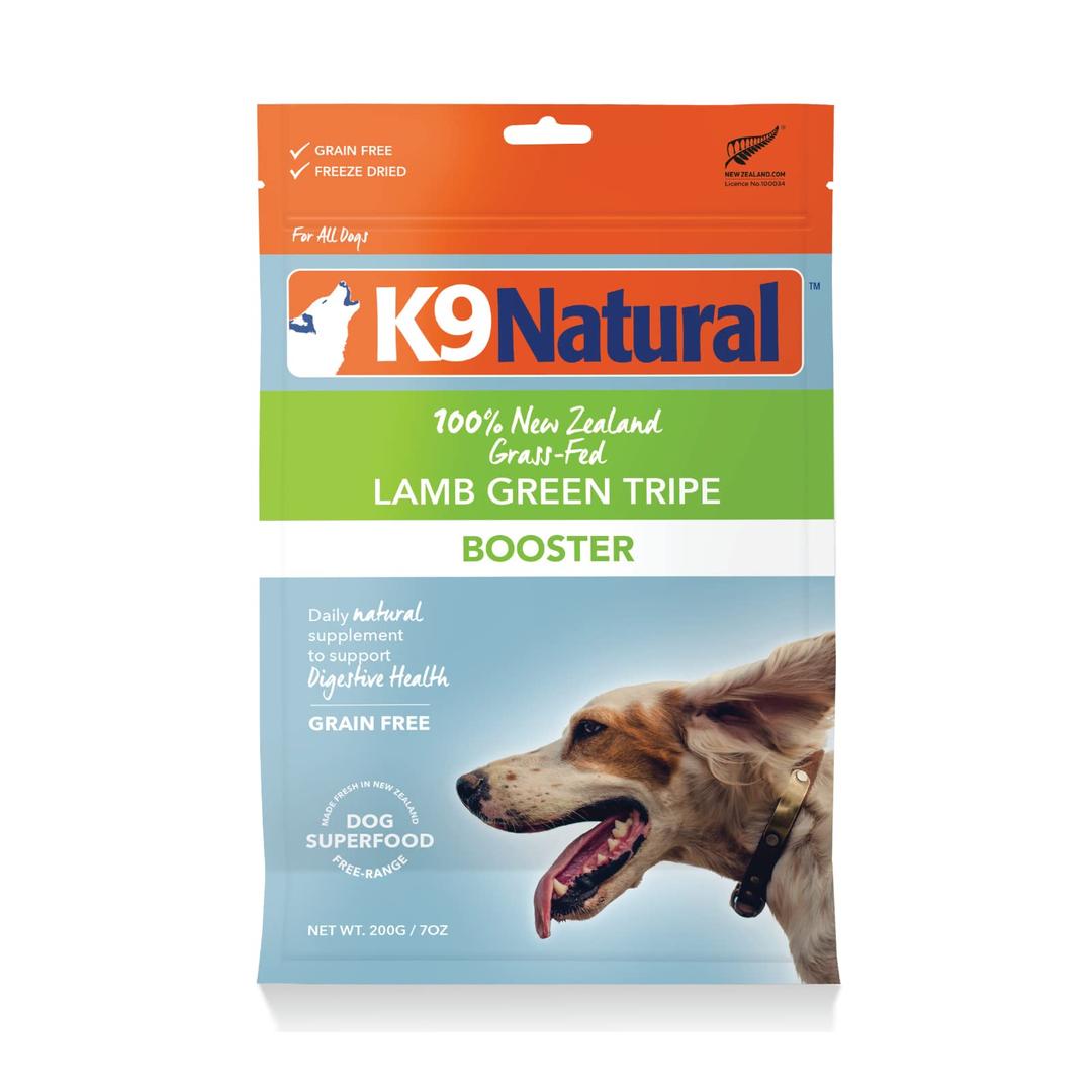 K9 NaturalGrain Free Freeze Dried Dog Food Supplement Booster - Lamb Green Tripe, 7oz