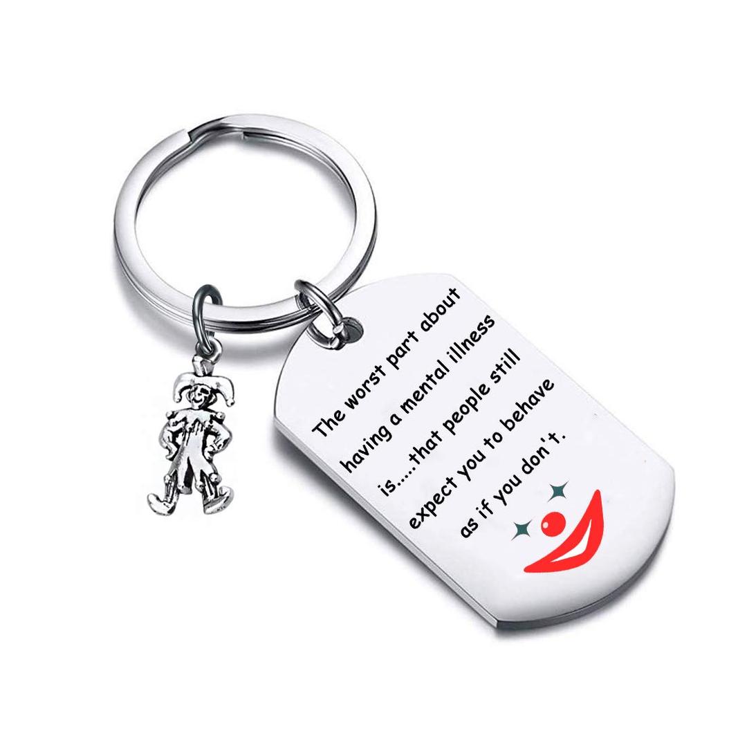 POTIYJoker Inspired Jewelry Joker's Diary Gift Joker Keychain for DC Fans