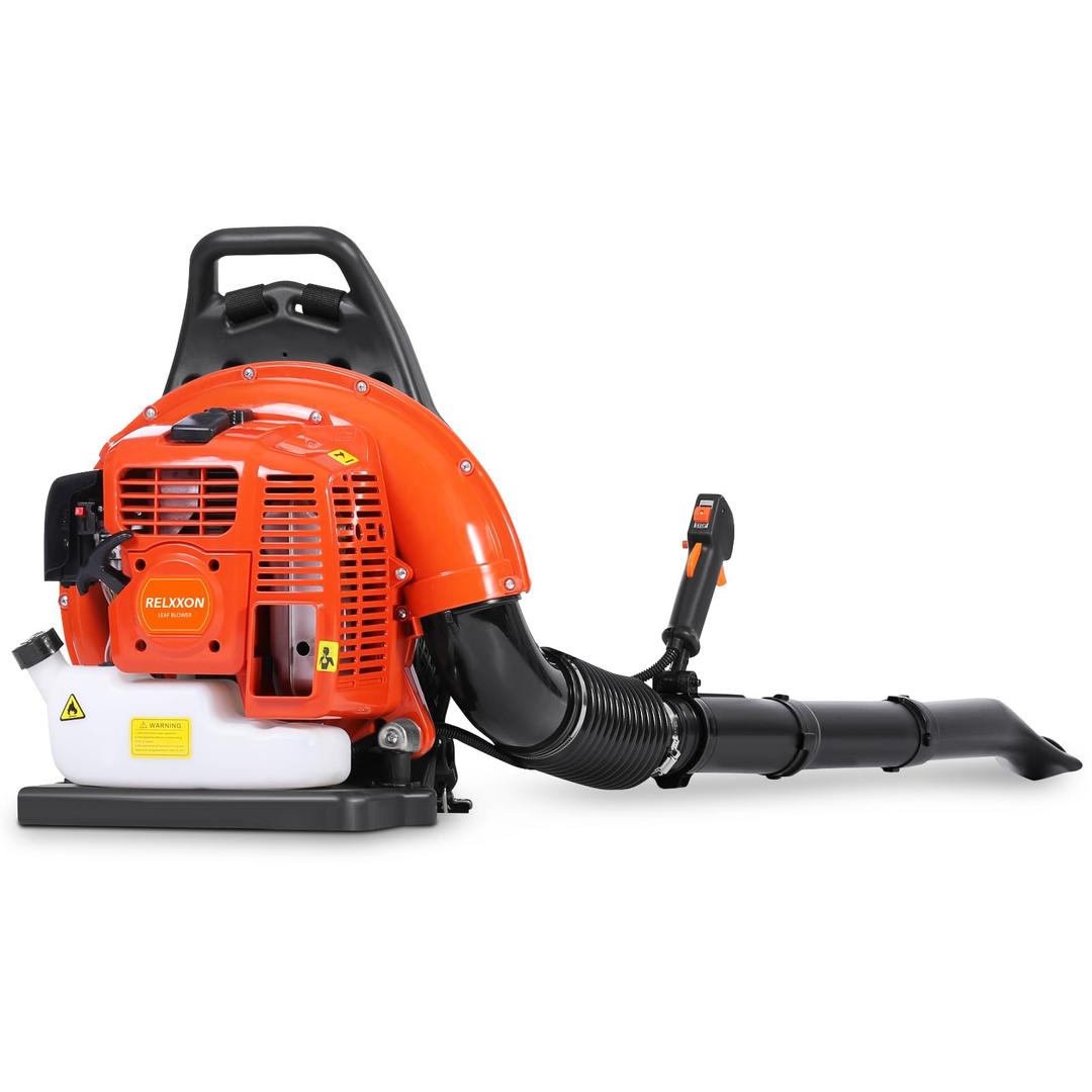 63 CC Gas Backpack Leaf Blower – 2-Stroke Engine, 665 CFM Airflow, Ergonomic Comfort, and Cruise Control for Effortless Yard Cleanup (RC655 Pro)