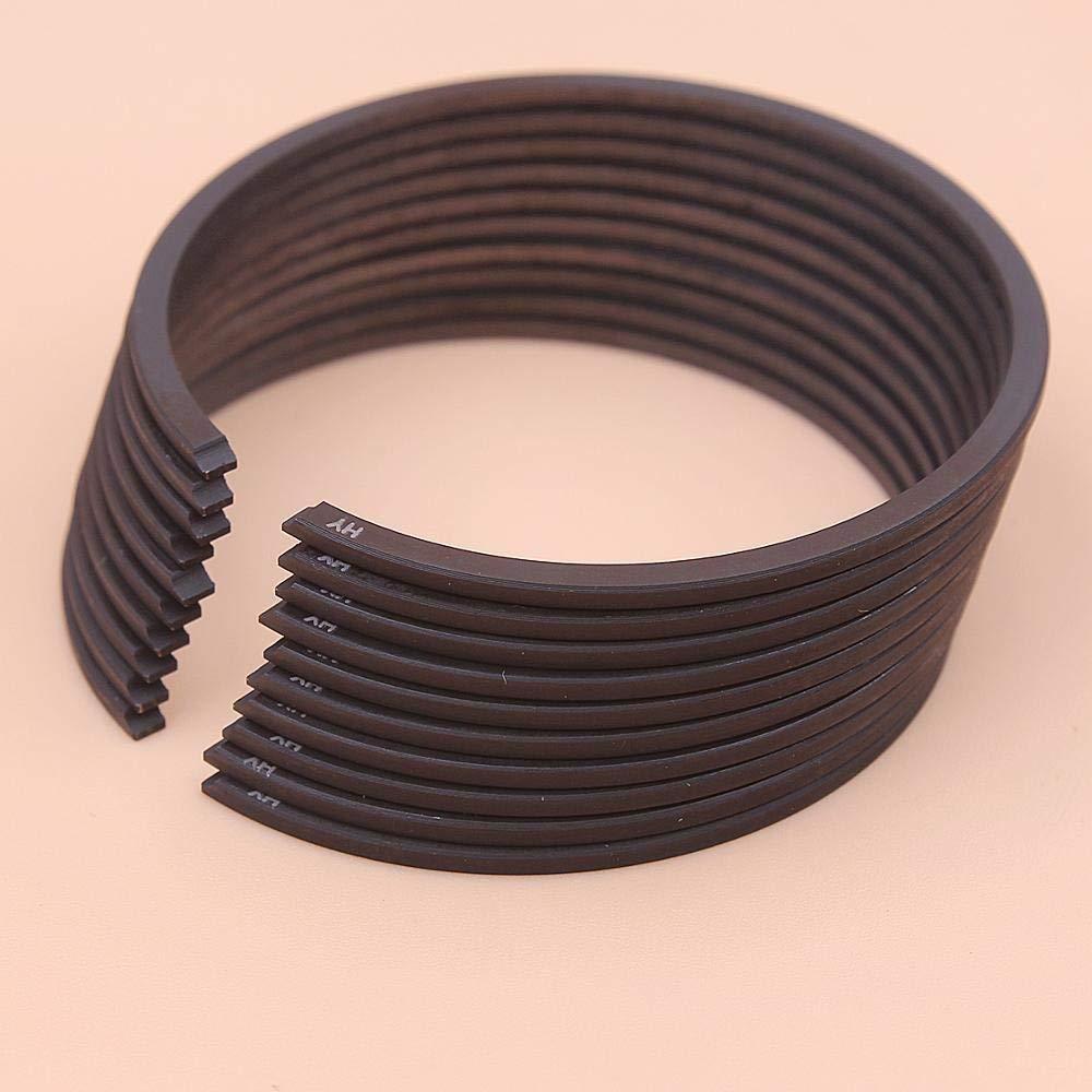 Beixi Time 10pcs/lot 49mm x 1.5mm Piston Rings Compatible with Husqvarna 460 Rancher, 460, 570 Chainsaw Part 503289046