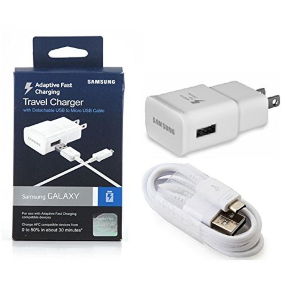 New OEM Samsung Adaptive Fast Charging Charger - for Samsung Galaxy S6/Edge/Edge-6/Note 4 - in Retail Packaging (US Warranty)