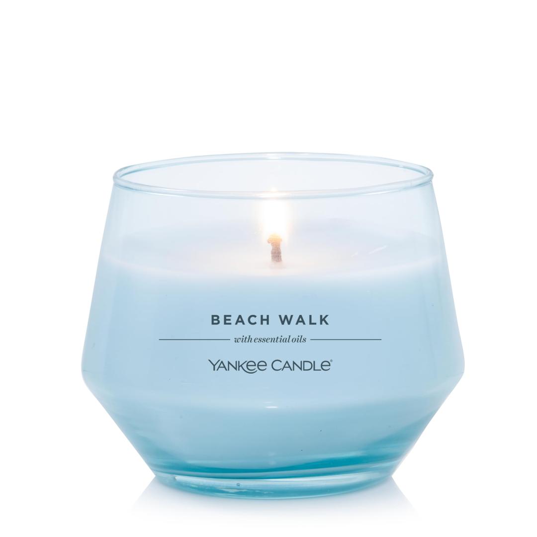 Yankee Candle Studio Medium Candle, Beach Walk®, 10 oz: Long-Lasting, Essential-Oil Scented Soy Wax Blend Candle | 40-65 Hours of Burning Time