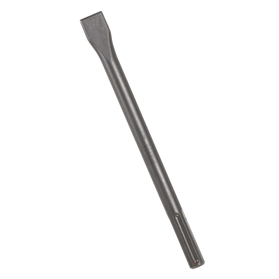 BOSCH HS1911 1 In. x 12 In. Flat Chisel SDS-Max Hammer Steel Ideal for Applications in Concrete Removal, Hard Surface Break-Up