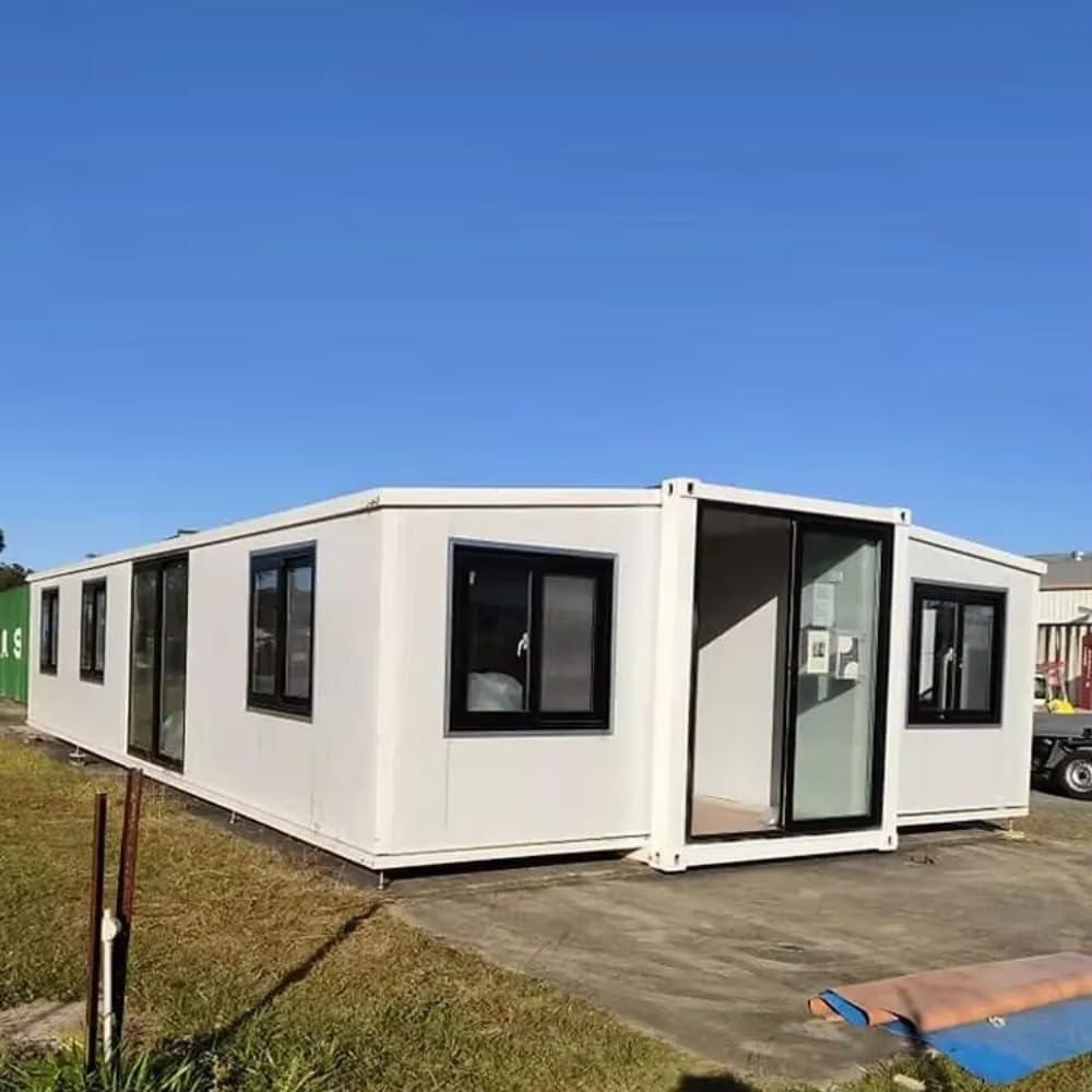 Tiny Foldable Container Home 19x20Ft Barn House Portable Prefab House with Modern Design