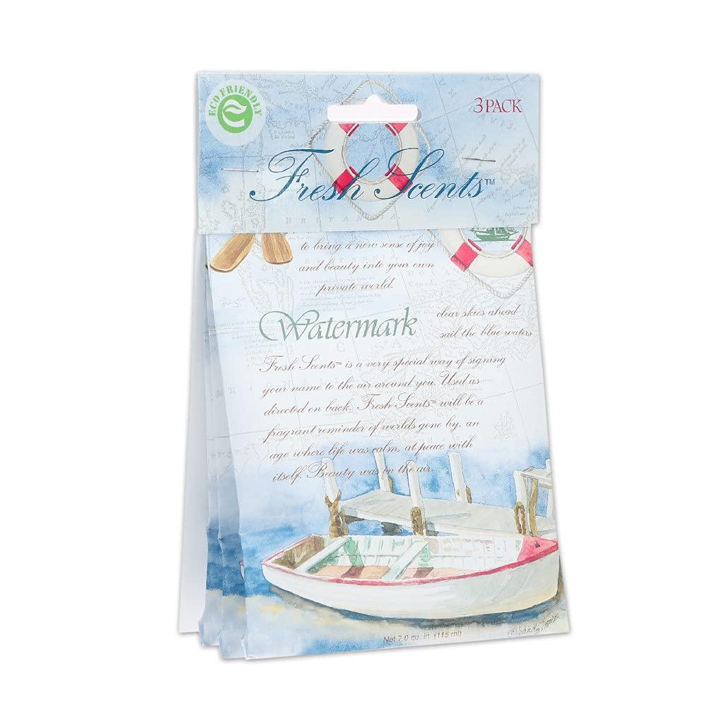 Willowbrook | Fresh Scents Scented Sachet Packet | Watermark | Air Freshener Bags for Drawers, Closets, Cars | 3 Pack | Long Lasting Home Fragrance