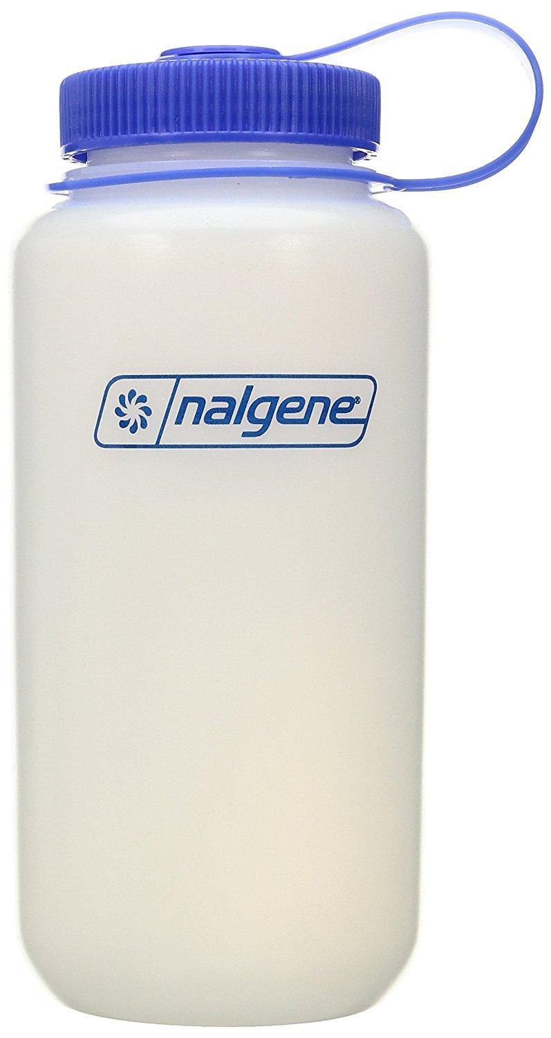 Nalgene Outdoor HDPE Wide Mouth BPA-Free Water Bottle, Plastic, 32 oz ,Blue