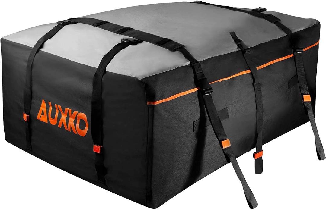 AUXKO Rooftop Cargo Carrier 20.5 Cubic Feet Roof Bag Military Grade for All Cars with/Without Rack Heavy Duty Luggage Bag Storage Cargo Bag Waterproof Car Top Carrier