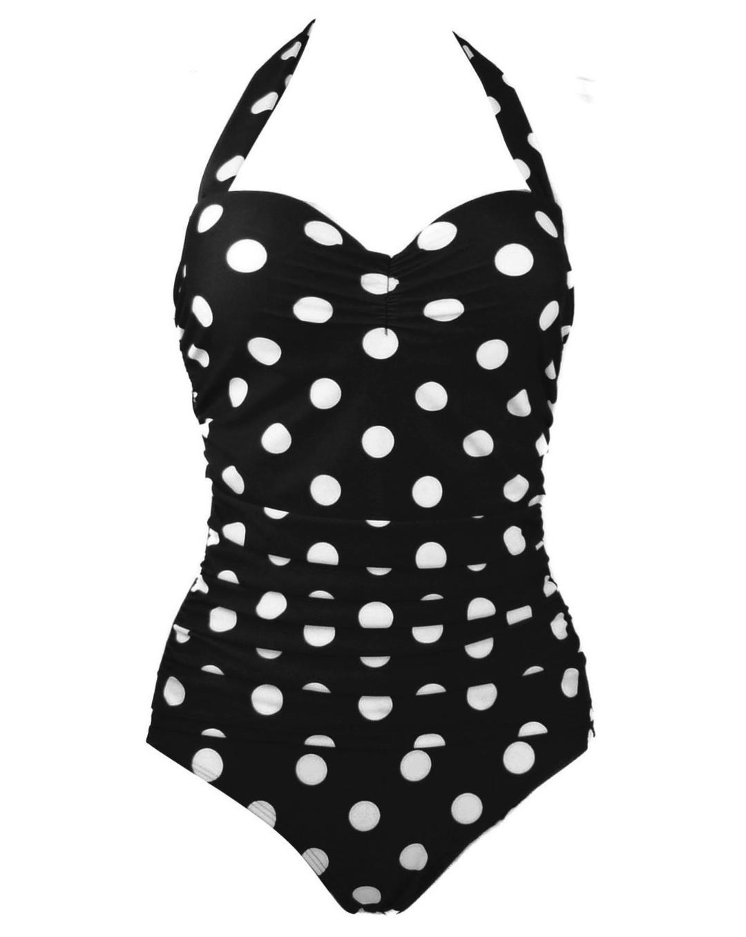 COCOSHIP 50s Elegant Inspired Retro Vintage One Piece Pin Up Monokinis Swimsuit(FBA)