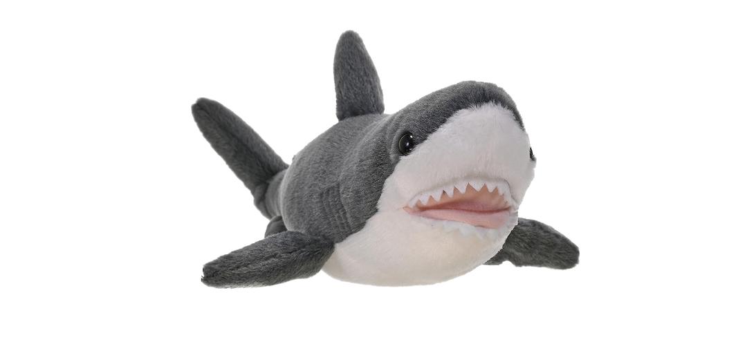 Wild Republic Great White Shark Plush, Stuffed Animal, Plush Toy, Gifts for Kids, Cuddlekins 13 inches