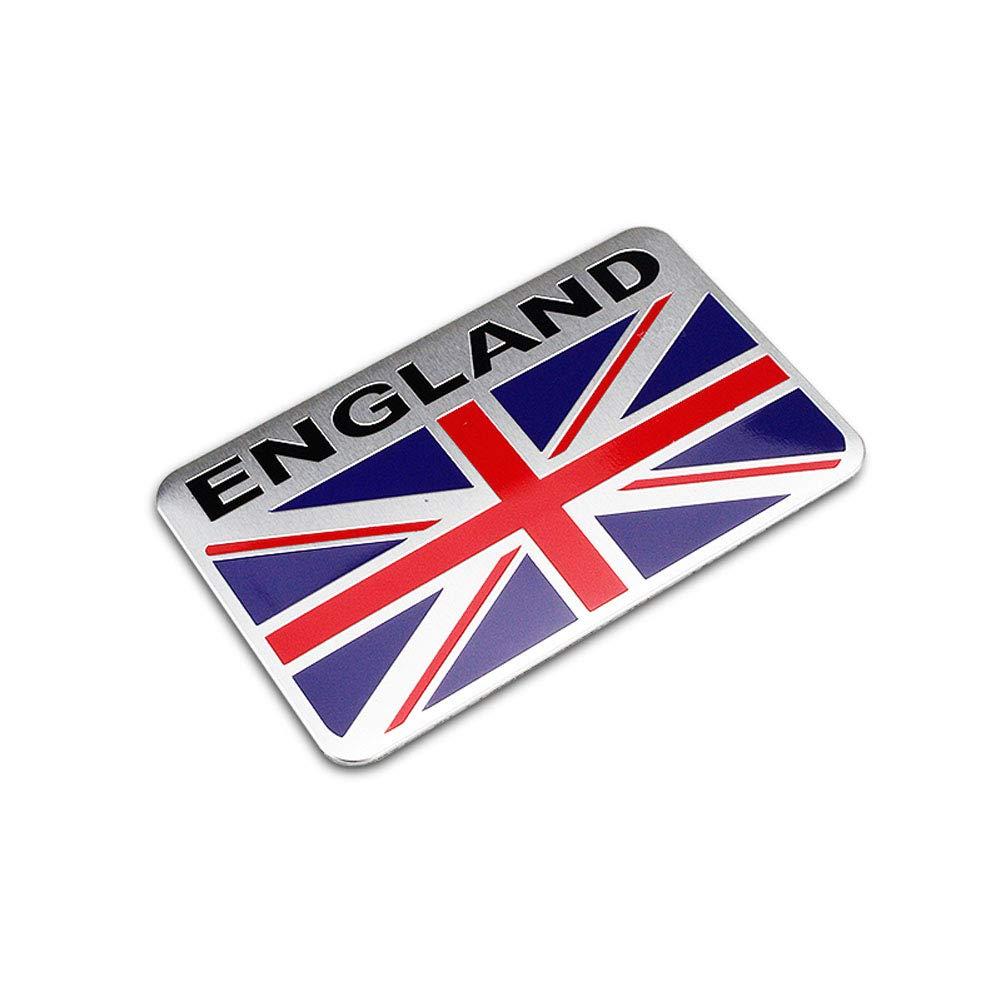 TOPOND 3D Aluminium England United Kingdom British UK Flag Sticker Car Logo Door Fender Badge Hood Head Tailgate Rear Emblem for Mini Cooper Countryman John Cooper Accessories