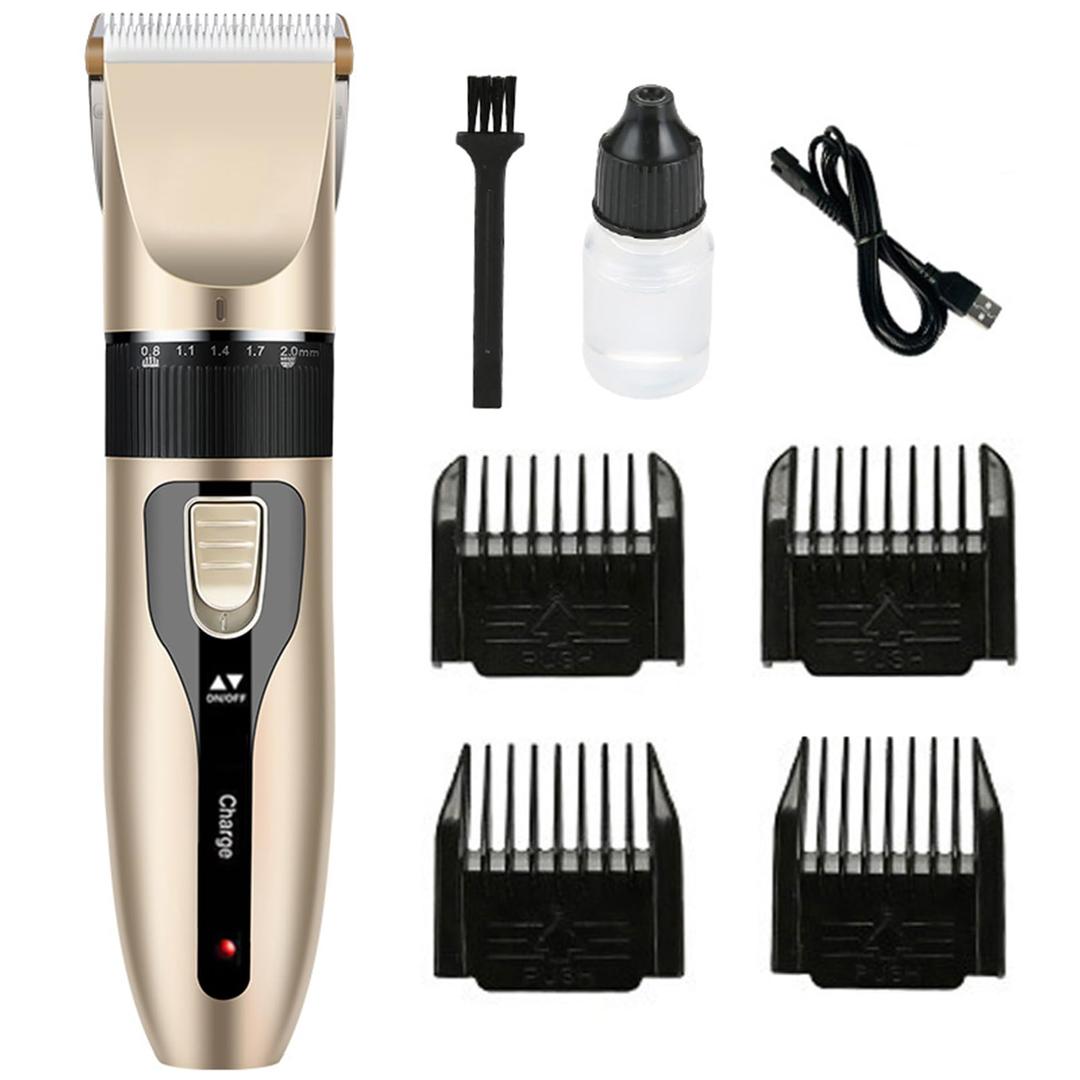 TokFaa Hair Clippers for Men Professional Cordless Haircutting & Trimming Kit with 4 Guards Rechargeable Beard Trimmer Hair Cutting Kit for Heads, Longer Beards,All Body