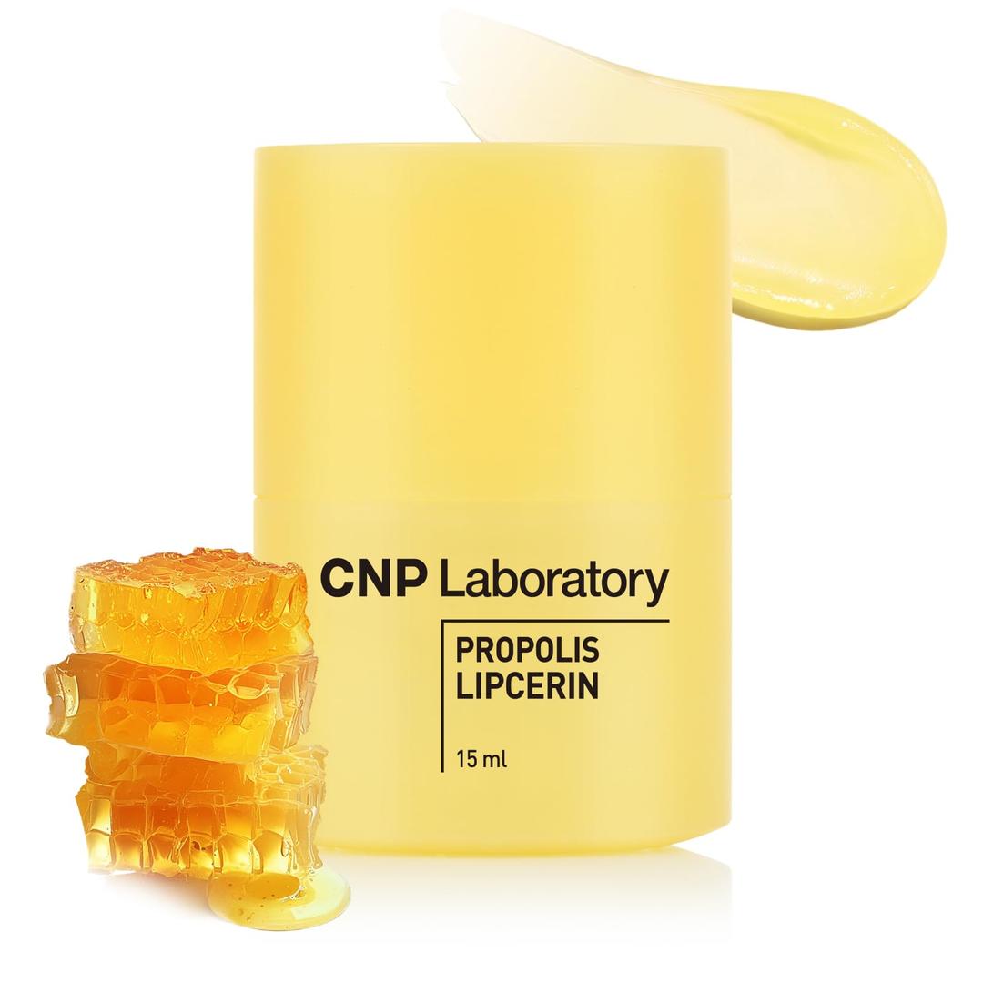 CNP Honey Lip Butter Stocking Stuffer - Propolis Lipcerin™ Original, Hydrating Overnight Manuka Lip Balm & Mask, 12hrs Long-lasting Moisture, Gifts for Women, Korean Skin Care, 0.5 fl.oz.