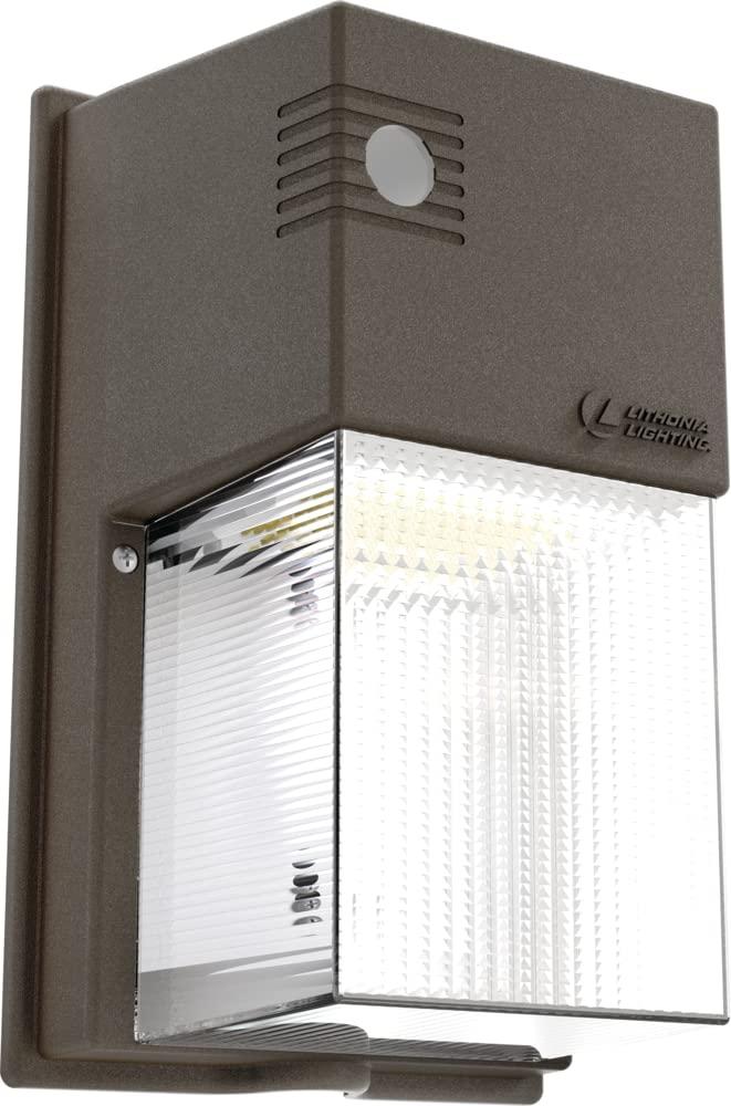 Lithonia LightingTWS LED ALO SWW2 MVOLT PE DDB M2 LED Wall Pack with Switchable Color Temperature, Adjustable Lumen Output and Switchable Photocell, MVolt 120-277V, Dark Bronze