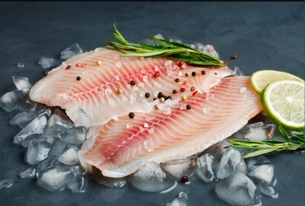 New York Steak & Seafood Set of Frozen Red Grouper Fillets - Skinless Red Grouper Fillets - Each Fillet is Approximately 6-8 oz.