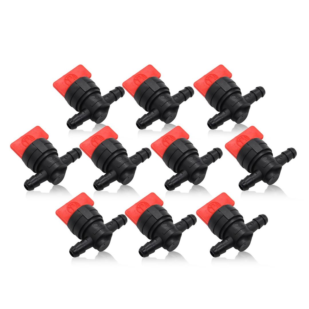 10PCS 1/4" Straight Inline Gas Fuel Shut Off Valves 493960 494768 698183 Cut Off Valves Compatible with 5019H 5019K 24507 34212 AM36141 AM107340 54-3150 1-603770