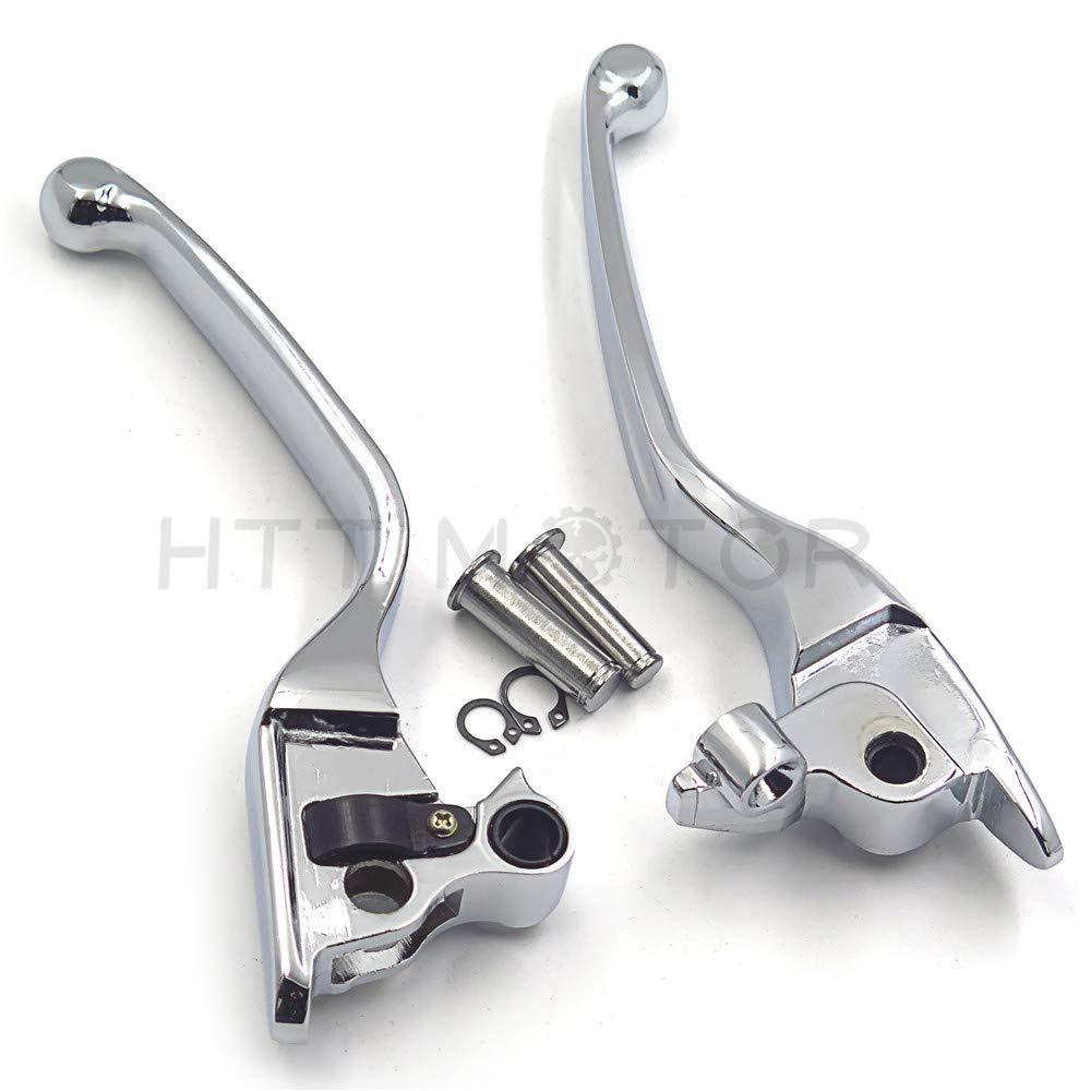 HTTMT MT241-026-CD Parts Chrome Brake Clutch Hand Lever Compatible with Harley 2008-2013 Touring and Trike Models 2014-later FLHR and FLHRC (Does NOT for Models Equipped with Hydraulic Clutch)