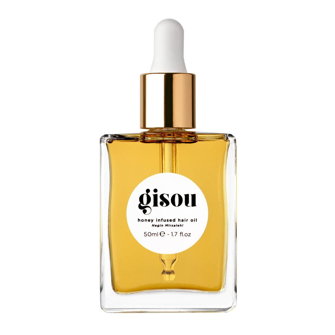 Gisou Honey Infused Hair Oil, Enriched with Mirsalehi Honey for Deep Nourishment, Hydration, Frizz Control, Heat Protection and Hair Shine, Hair Oil for Damaged Hair and Dry Hair (1.7 fl oz)