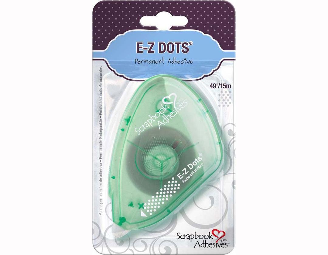 Scrapbook Adhesives by 3L EZ Runner, E-Z Dots Repositionable Dispenser, 49-Feet, 49ft