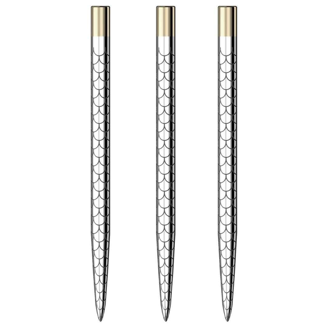 Mission Darts Laser Plus Lasered Steel Tip Points | Solid Arc |Multiple Colours and sizes