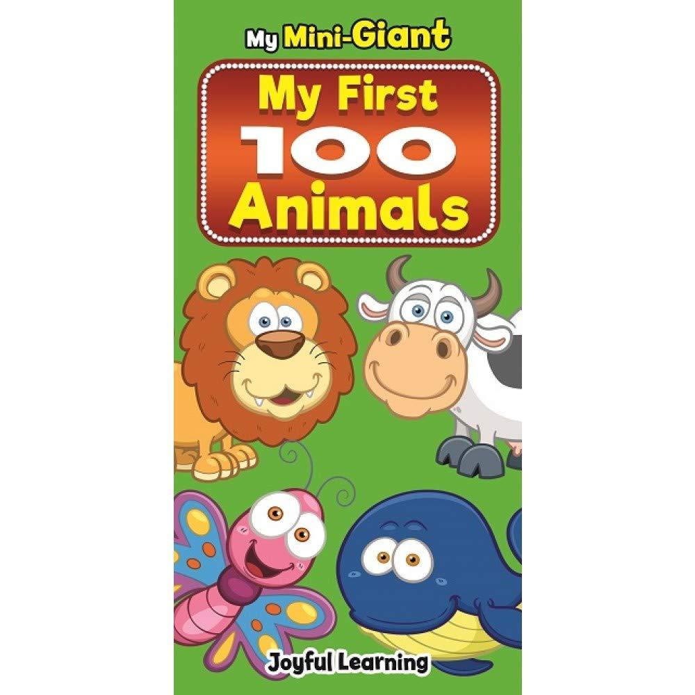 My Mini-Giant Animals Board Book With Hard Cover Montessori Learning (My First 100 Animals including Farm,Wild,Sea Animals and insects)